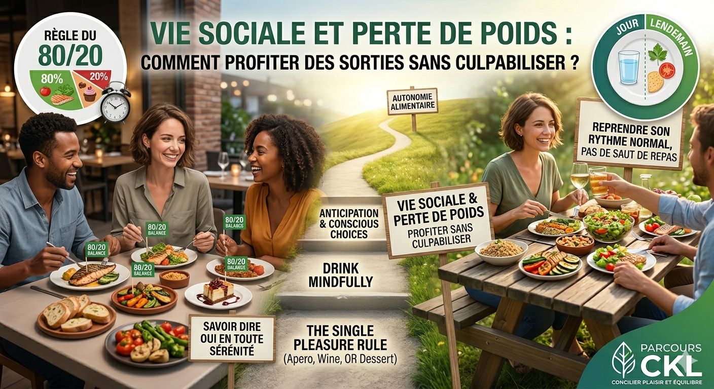 Vie sociale et perte de poids : Comment profiter des sorties sans culpabiliser ?